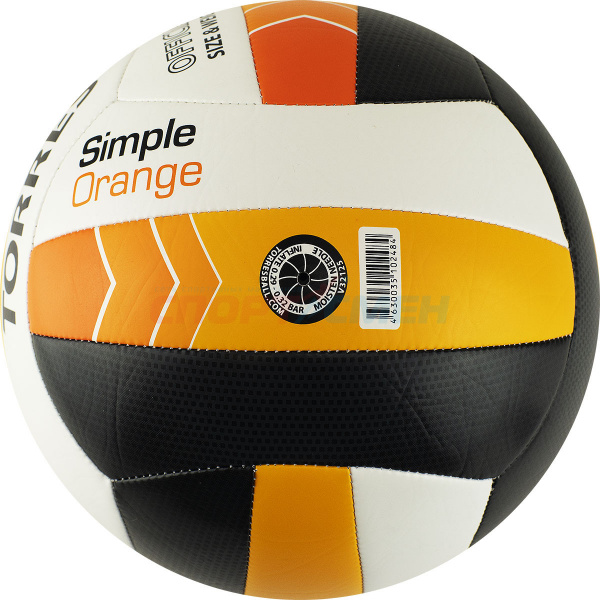 Мяч волейбольный TORRES Simple Orange р.5