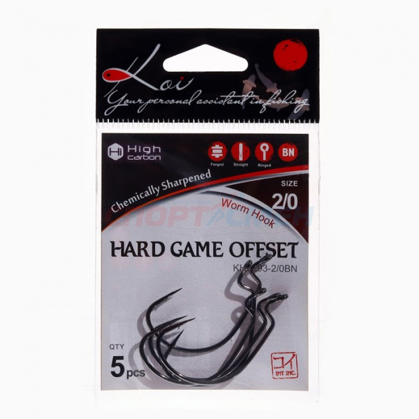 Крючки KOI HARD GAME OFFSET BN (5шт)