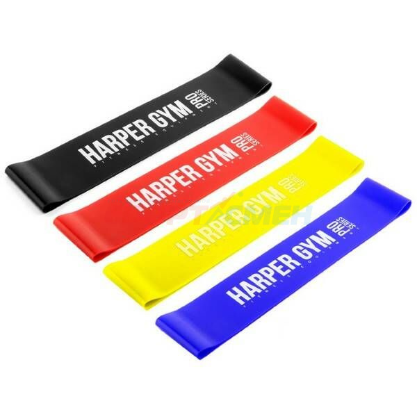 Набор замкнутых эспандеров Harper Gym Pro Series NT18006 4 шт (нагрузка 4,5/6,5/13/16 кг)