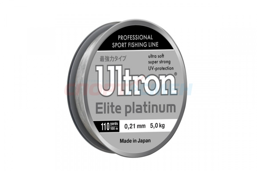 Леска Ultron Elite Platinum серебряная 30м