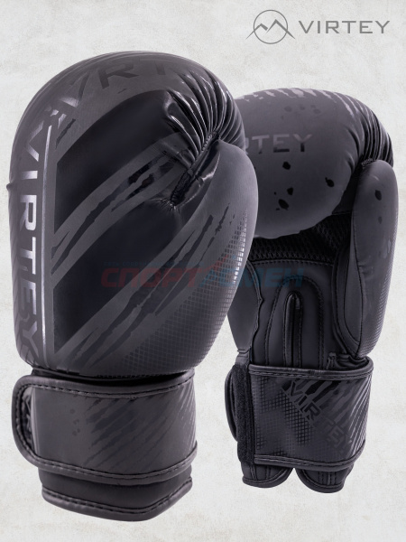 Перчатки боксерские Virtey BG13 Warrior 6-14ун цв.черный