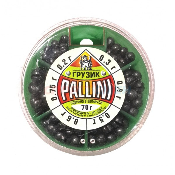 Набор грузов Pallini 100г. мягкий свинец (0,2-1,0гр.)