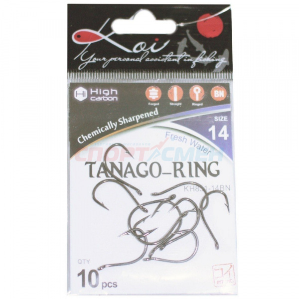 Крючки KOI KH831 Tanago-ring (10шт)