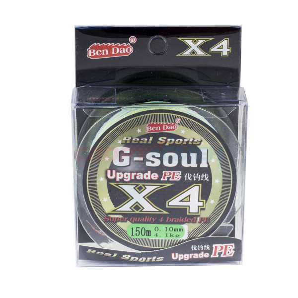 Шнур плетёный BenDao G-soul X4 цветной 150м
