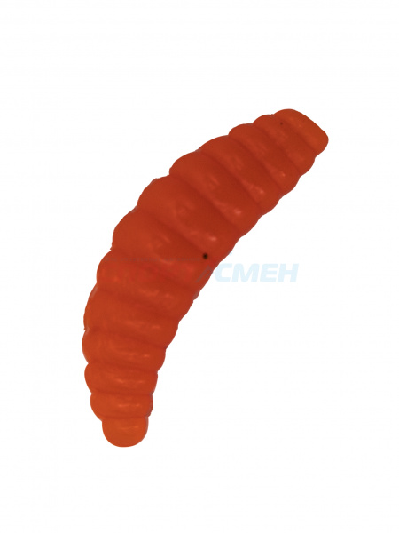 Приманка силиконовая AWEES Maggot 1,4" (уп.8шт) цв.оранжевый