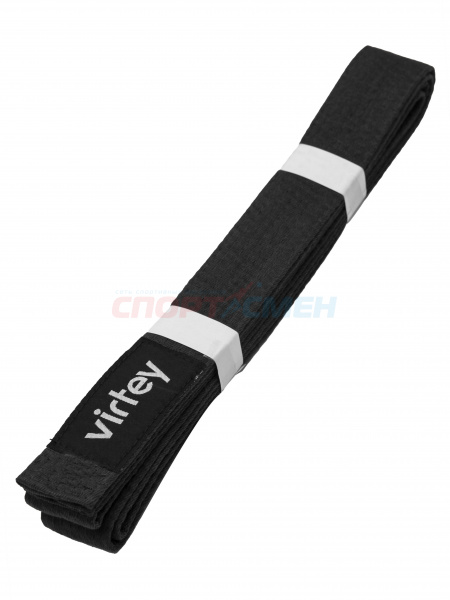 Пояс каратэ/дзюдо Virtey B01 2.6м   цв.черный