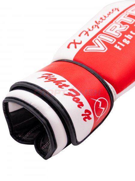 Перчатки боксерские Virtey BG06 X Fighting 6-14ун цв.красно-белый