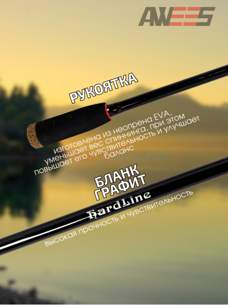 Спиннинг штекерный AWEES HardLine