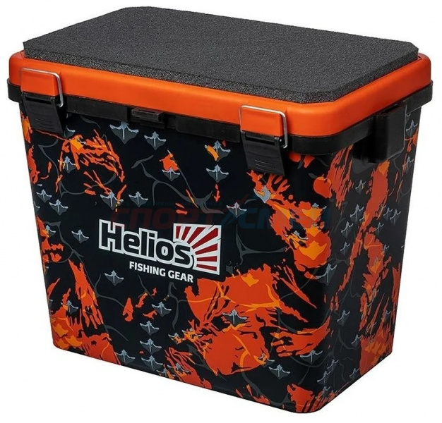 Ящик зимний Helios Shark 1 секция 19л  цв.оранжевый