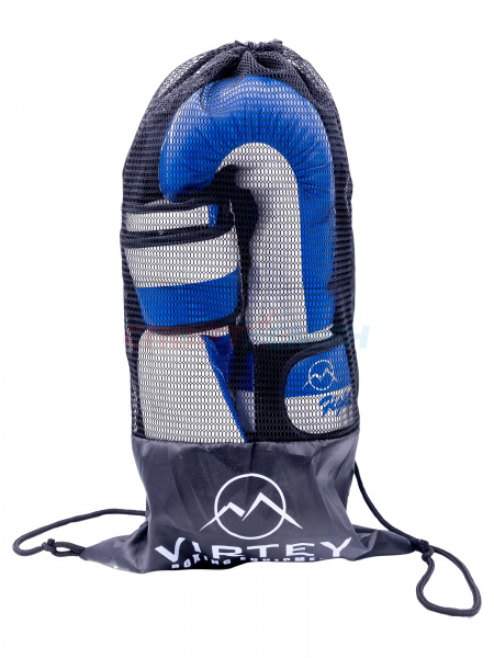 Перчатки боксерские Virtey BG06 X Fighting 6-14ун цв.сине-белый
