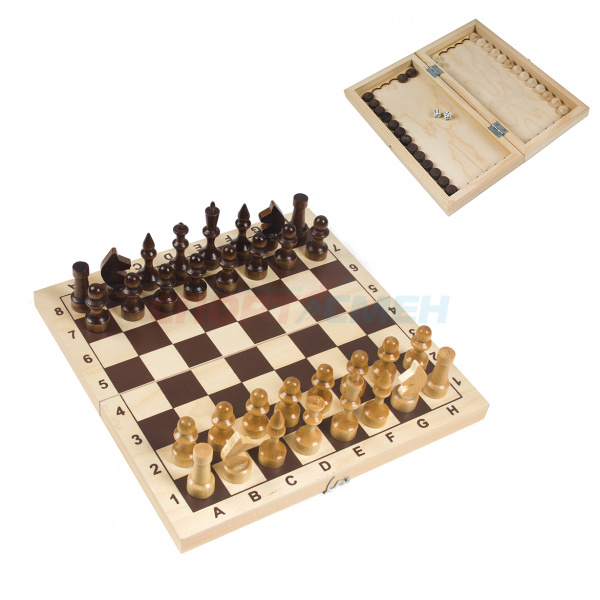 Набор игр 3 в 1 MPS 02-39 шашки+шахматы+нарды 295х145мм