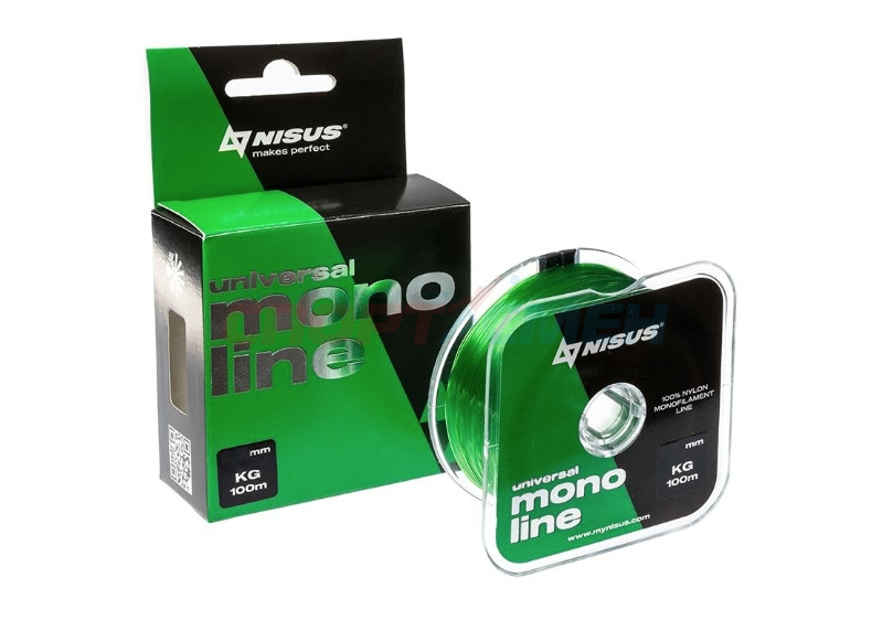 Леска Monoline Green Nylon Nisus 100м