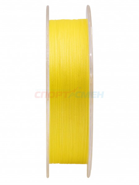 Шнур плетёный AWEES PE-4 Yellow 100м.