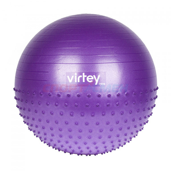 Фитбол Virtey LGB-1504 полумассажный 75см violet