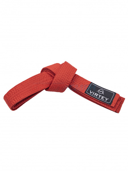 Пояс каратэ/дзюдо Virtey B01 2.6м   цв.красный