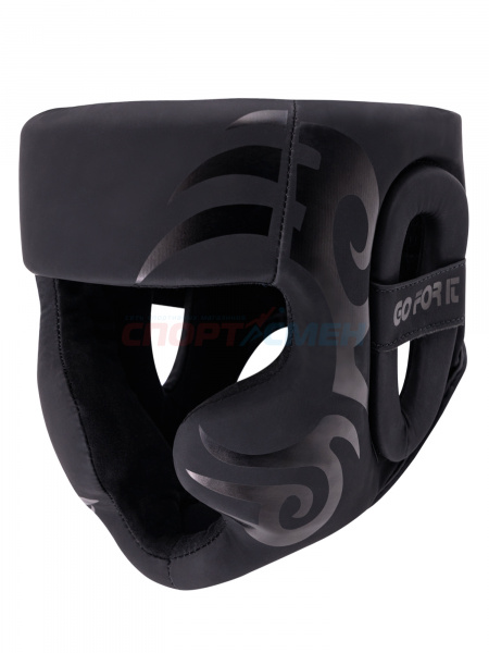Шлем боксерский Virtey HG07 Tyson S-XL закрытый цв.черный
